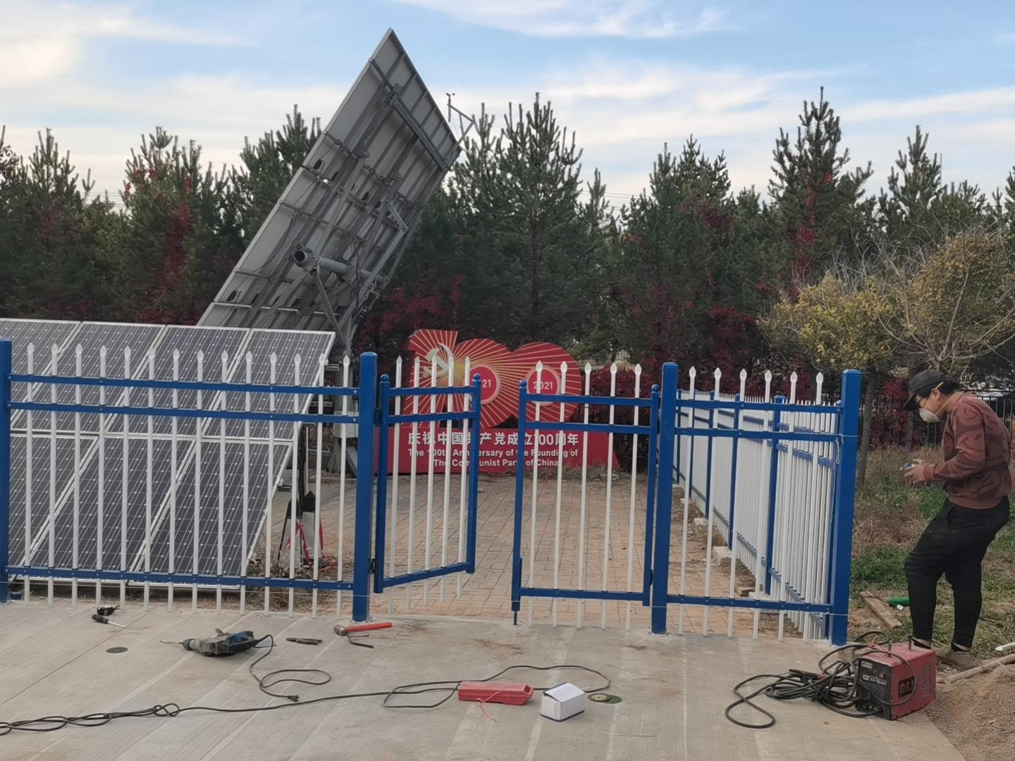 呼市和林內蒙電力科技園區的光伏圍欄